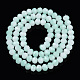 Brins de perles de verre imitation jade bicolores GLAA-T033-01B-04-2