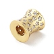 Perles de placage en laiton avec zircone cubique de micro pave KK-P247-16A-G-2