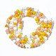 Chapelets de perles en verre électroplaqué EGLA-T020-12D-2