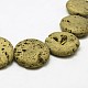 Electroplated Natural Druzy Geode Crystal Beads Strands G-N0251-30mm-07-3