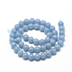 Natural Angelite Beads Strands G-S264-13-8mm-2