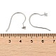 925 crochets de boucle d'oreille en argent rhodié STER-M114-03P-3