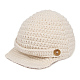 Carino fatti a mano del bambino del crochet del cappello costume fotografia puntelli AJEW-R030-14-2