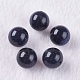 Perlas de piedra dorada azul sintética G-K275-25-8mm-1