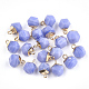 Natural White Jade Charms X-G-S344-08C-1