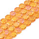 Fili di perle di vetro traslucido placcatura EGLA-N002-27-D04-1