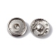 202 Stainless Steel Snap Buttons BUTT-I017-01D-P-2