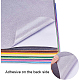 Benecreat 40 Packung verschiedene selbstklebende Filz-Fabri-Folien mit farbigem Rücken DIY-BC0010-16-4