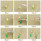 SUNNYCLUE 1 Box 10 Pairs Dinosaur Earrings Dangle Making Starter Kit Lovely Cartoon Animals Star Charm Dangle Earrings Glass Beads for Jewelry Making Kits Beginner Adult Women DIY Craft Supplies DIY-SC0020-91-4