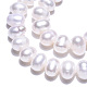 Brins de perles de culture d'eau douce naturelles PEAR-N013-06V-5