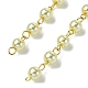 Fatti a mano rotonda perline perle di vetro catena per collane bracciali fare AJEW-JB00036-07-3
