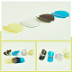 40 шт. 4-х цветные пластиковые доски для демонстрации колец ювелирных изделий KY-PH0001-47-5