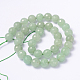Faceted Natural Green Aventurine Round Bead Strands G-L377-46-10mm-2