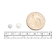 Benecreat Perla rotonda con perle di vetro perlato tinto ecologico da 6 mm per la creazione di gioielli con contenitore di perline (bianco HY-BC0001-6mm-RB001-6