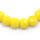 Opaque Solid Glass Bead Strands GLAA-R166-2mm-02F-2