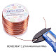 BENECREAT 17 Gauge(1.2mm) Aluminum Wire 380FT(116m) Anodized Jewelry Craft Making Beading Floral Colored Aluminum Craft Wire - Copper AW-BC0001-1.2mm-04-6