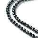 Naturali nera perle di tormalina fili G-F748-Y01-03-4