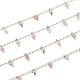 Handgefertigte facettierte Perlenketten aus natürlichem Rosenquarz CHC-E021-02L-P-2