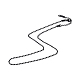 304 Stainless Steel Ball Chain Necklace for Men Women NJEW-K245-017C-1