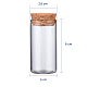小さなガラスボトルコルク空瓶  ウィッシングボトル  透明  3x6cm  容量：10ml（0.34液量オンス） AJEW-WH0035-03-3x6cm-4
