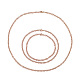 6 Stück 3 Stil 304 Edelstahl Kabelkette Schmucksets MAK-LS0001-01RG-1