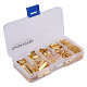 Basi di gioielli kit di classe oro aragosta catenina anelli di salto lega goccia pezzi di nastro estremità torsione extender catene mix 10 stile lotti in una scatola FIND-PH0003-01G-1