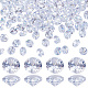 PH PandaHall 120pcs Round Cubic Zirconia Stones 8mm Cubic Ziconia Beads Clear Loose CZ Stones Sew On Cubic Ziconia Stones for Earring Bracelet Pendants Jewellery Making Costume Clothes DIY Craft Decor FIND-PH0007-11-8