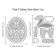 GLOBLELAND 2Pcs Easter Egg House Cutting Dies Metal Rabbit Ear Bowknot Die Cuts Embossing Stencils Template for Paper Card Making Decoration DIY Scrapbooking Album Craft Decor DIY-WH0309-703-6