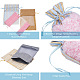 Magibeads 30pcs 6 colores algodón y organza y arpillera bolsas de embalaje bolsa con cordón ABAG-MB0001-09-4