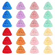 24 個 8 色の手作りウール織り帽子装飾  DIYジュエリーイヤリングヘアアクセサリー人形クラフト用品  ミックスカラー  33x51x9mm  3個/カラー AJEW-FG0003-34B-1