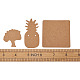 Kaktus & Katze & Ananas & Baum & Quadrat & Rechteck Form Ohrring Display-Karten EDIS-TA0001-001-7