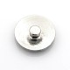 Bottoni a pressione gioiello antichi in lega di zinco color argento SNAP-N010-86V-NR-2