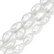 Нити бусин из искусственного жемчуга с гальваническим покрытием из фарфора BSHE-Z009-09-2