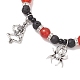 Браслеты с подвесками из сплава на Хэллоуин BJEW-TA00676-4