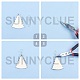 Kits de fabricación de pendientes colgantes de diy DIY-SC0011-06-5