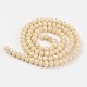 Electroplate Opaque Solid Color Glass Beads Strands EGLA-A034-P10mm-L14-2