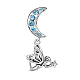 TINYSAND Fairy & Moon 925 Sterling Silver European Dangle Charms TS-P-048-1