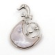 Mixtes pendentifs coquille rose SSHEL-N004-19-2