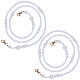 Catena di custodia per cellulare a tracolla con perline in plastica imitazione perla FIND-WH0126-245-1