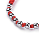 Verstellbare Nylonschnur geflochtenen Perlen Armbänder BJEW-JB04426-03-2