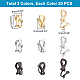 Unicraftale 60Pcs 3 Colors 304 Stainless Steel Clip-on Earring Findings STAS-UN0048-61-3