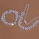 Trendy Silver Color Plated Brass Party Jewelry Sets SJEW-BB11422-1