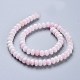 Natural Pink Mangano Calcite Beads Strands G-K308-A-8mm-2