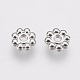 Alloy Daisy Spacer Beads TIBEB-S039-064P-RS-1