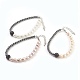 Bracelets en perles d'hématite synthétique et de perles naturelles BJEW-F345-A-1
