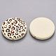 Painted Natural Wood Beads X-WOOD-N006-07E-2