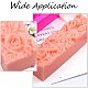 Moules à savon en silicone ahandmaker avec motif rose DIY-WH0177-92-6