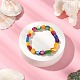 Stretch-Armband aus gefärbten Naturmuschel-Nugget-Perlen für Damen BJEW-JB09383-02-4