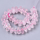 Natürlichen Rosenquarz Perlen Stränge G-R462-23-2