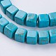 Synthetic Turquoise Beads Strands G-E456-01-6mm-3